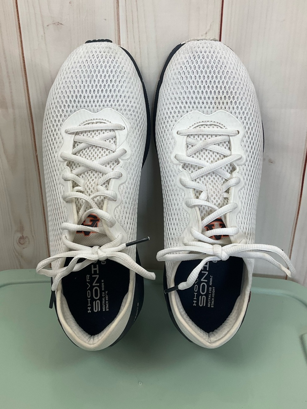 Under Armour HOVR Auburn White Mesh Athletic Sneakers Size 11
